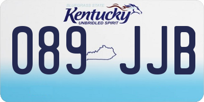 KY license plate 089JJB