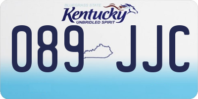 KY license plate 089JJC