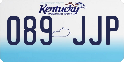 KY license plate 089JJP