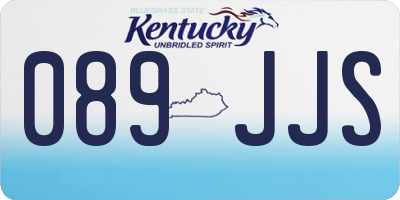 KY license plate 089JJS