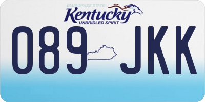 KY license plate 089JKK