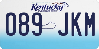 KY license plate 089JKM