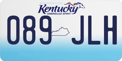 KY license plate 089JLH