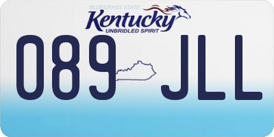 KY license plate 089JLL