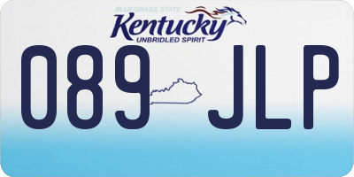 KY license plate 089JLP