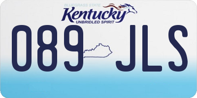 KY license plate 089JLS