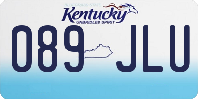 KY license plate 089JLU