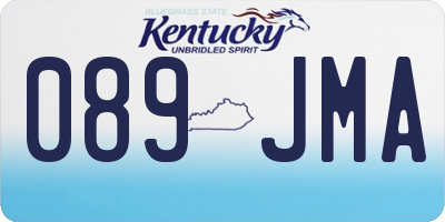 KY license plate 089JMA