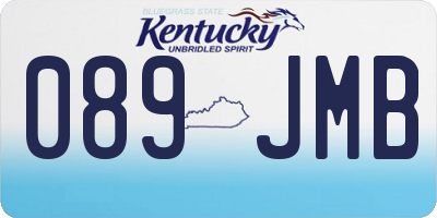 KY license plate 089JMB