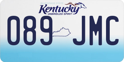 KY license plate 089JMC