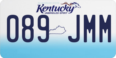 KY license plate 089JMM