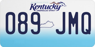KY license plate 089JMQ