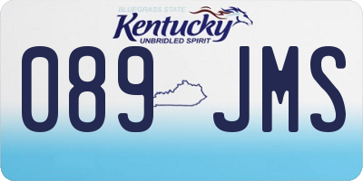 KY license plate 089JMS