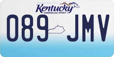 KY license plate 089JMV