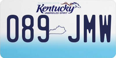 KY license plate 089JMW