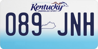 KY license plate 089JNH
