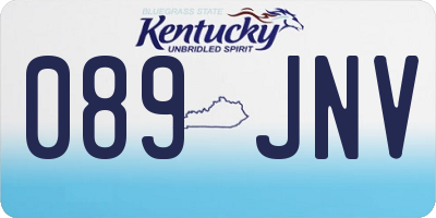 KY license plate 089JNV