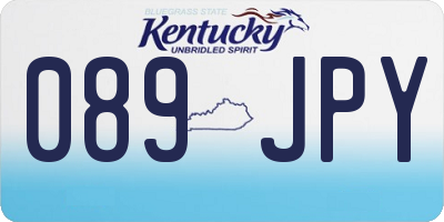 KY license plate 089JPY