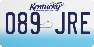 KY license plate 089JRE