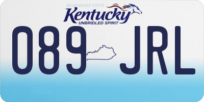 KY license plate 089JRL