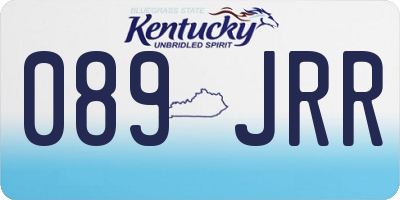 KY license plate 089JRR