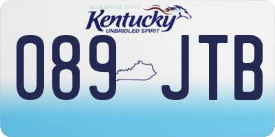 KY license plate 089JTB