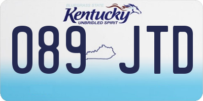 KY license plate 089JTD
