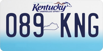KY license plate 089KNG