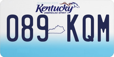 KY license plate 089KQM
