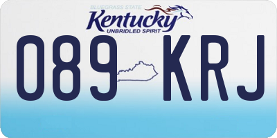 KY license plate 089KRJ