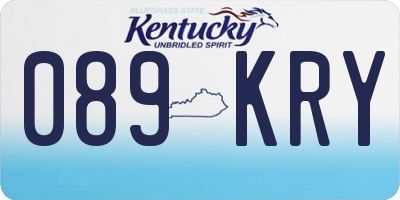 KY license plate 089KRY