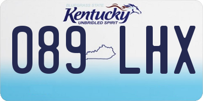 KY license plate 089LHX