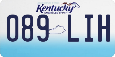 KY license plate 089LIH