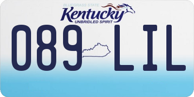 KY license plate 089LIL