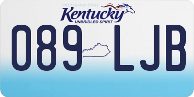 KY license plate 089LJB