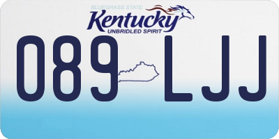 KY license plate 089LJJ