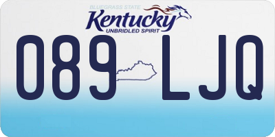 KY license plate 089LJQ