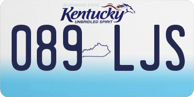KY license plate 089LJS