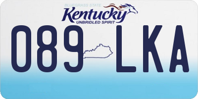 KY license plate 089LKA