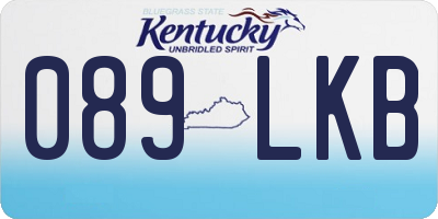 KY license plate 089LKB
