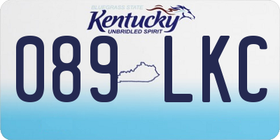 KY license plate 089LKC