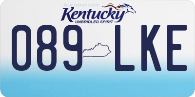 KY license plate 089LKE