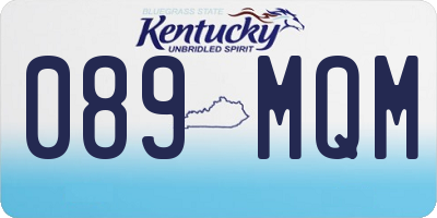 KY license plate 089MQM