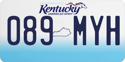 KY license plate 089MYH