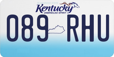 KY license plate 089RHU