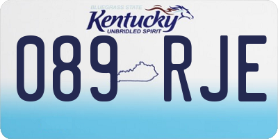 KY license plate 089RJE
