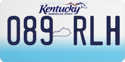 KY license plate 089RLH