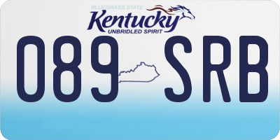 KY license plate 089SRB