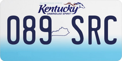KY license plate 089SRC