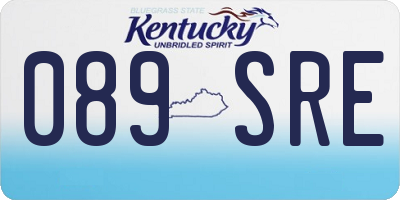KY license plate 089SRE